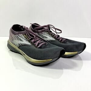 Brooks Ricochet Running Shoes Womens 9 Athletic Gym Sneakers Gray Purple